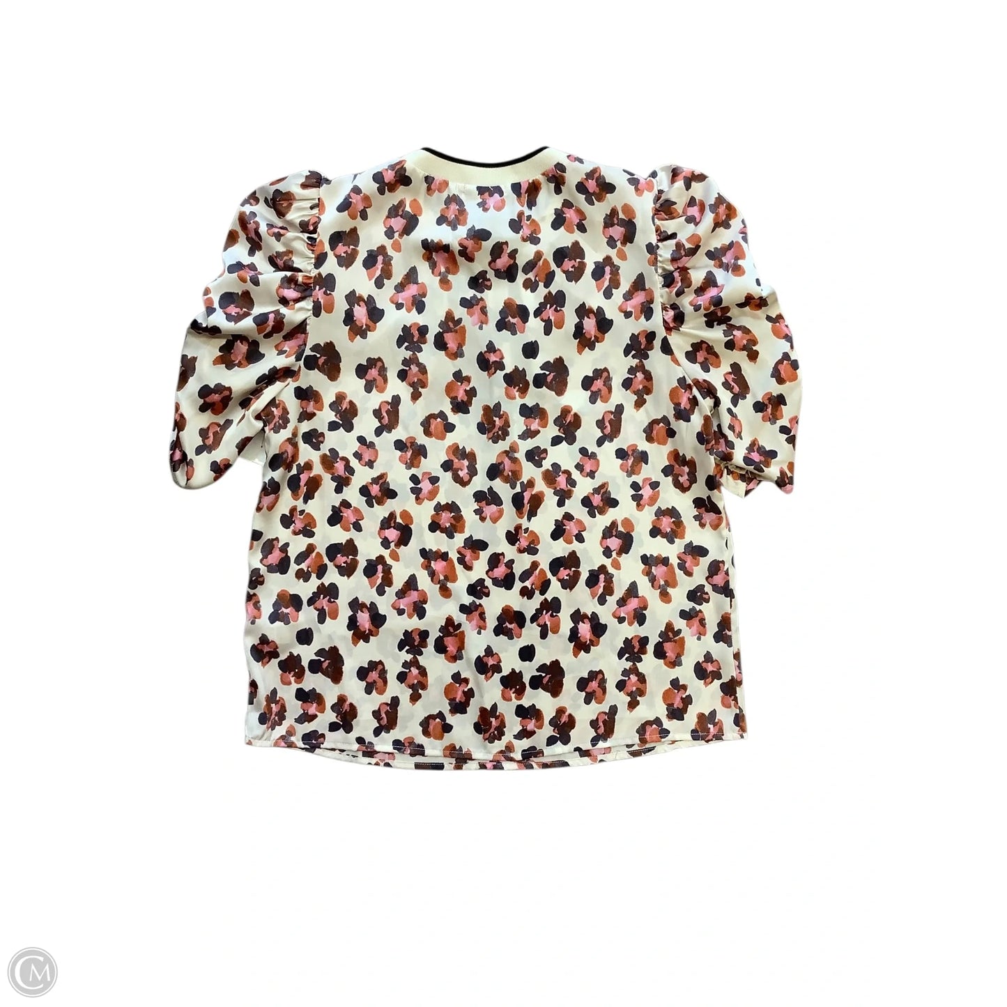 Top Short Sleeve By Thml In Pink & Tan, Size: S