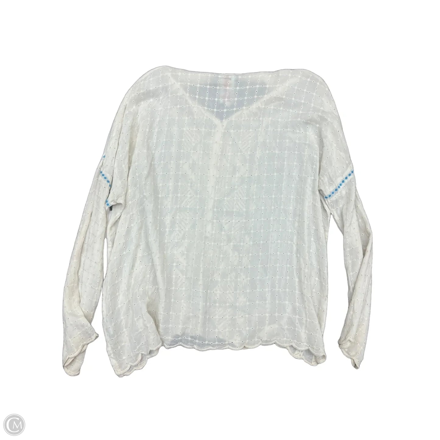 Top Long Sleeve By Johnny Was In Tan, Size: S