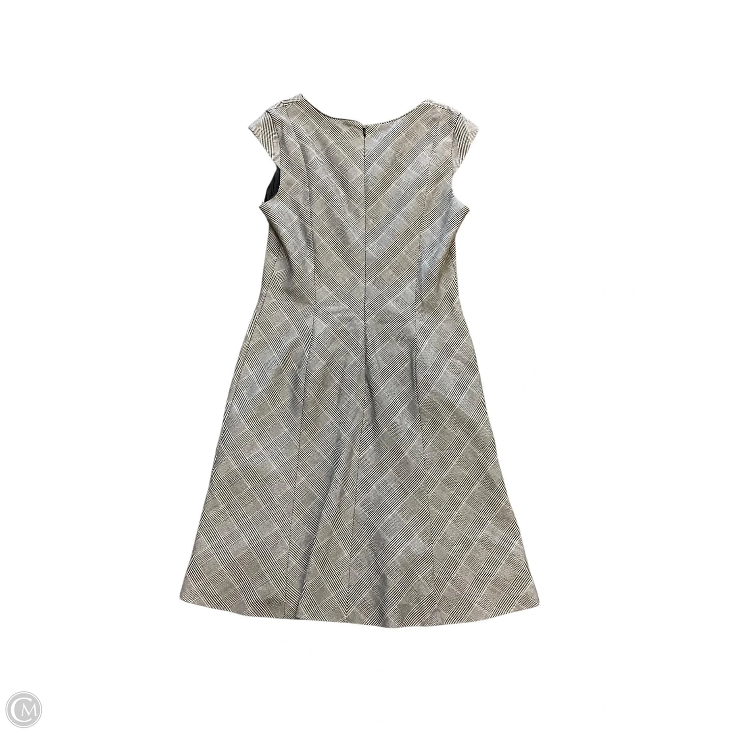 Dress Party Midi By White House Black Market In Plaid Pattern, Size: 8