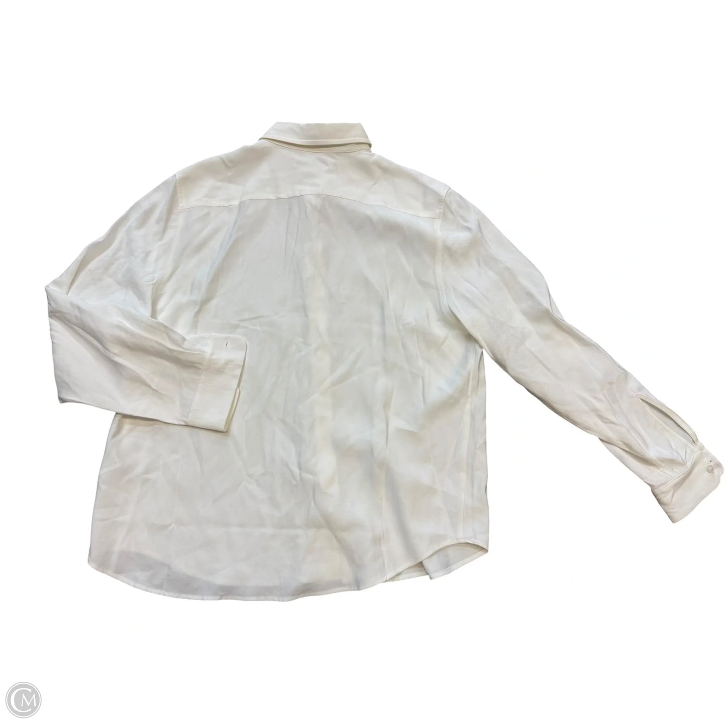 Blouse Long Sleeve By Cmc In White, Size: Xs