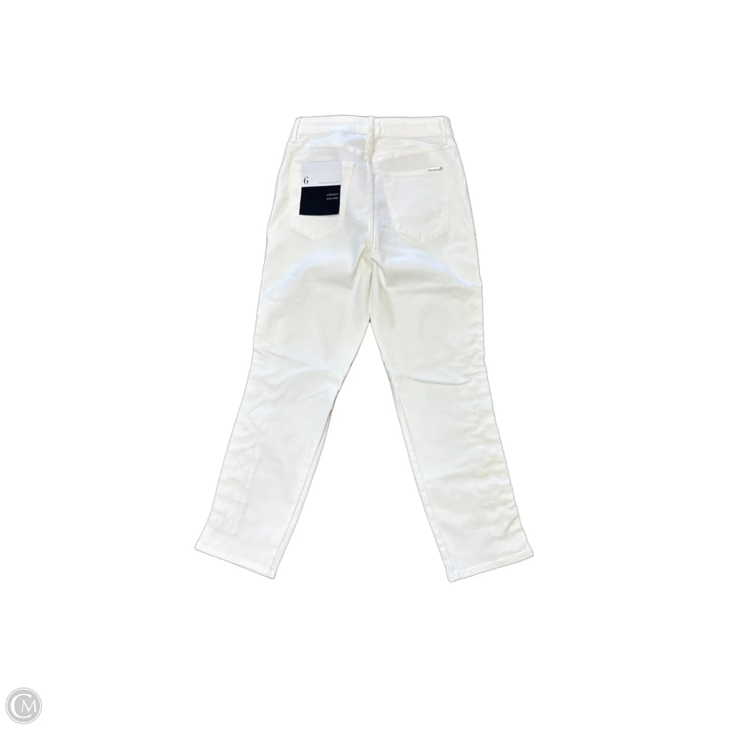 Jeans Straight By White House Black Market In White Denim, Size: 6