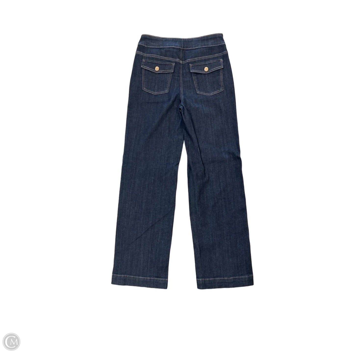 Jeans Wide Leg By Chicos In Blue Denim, Size: 4