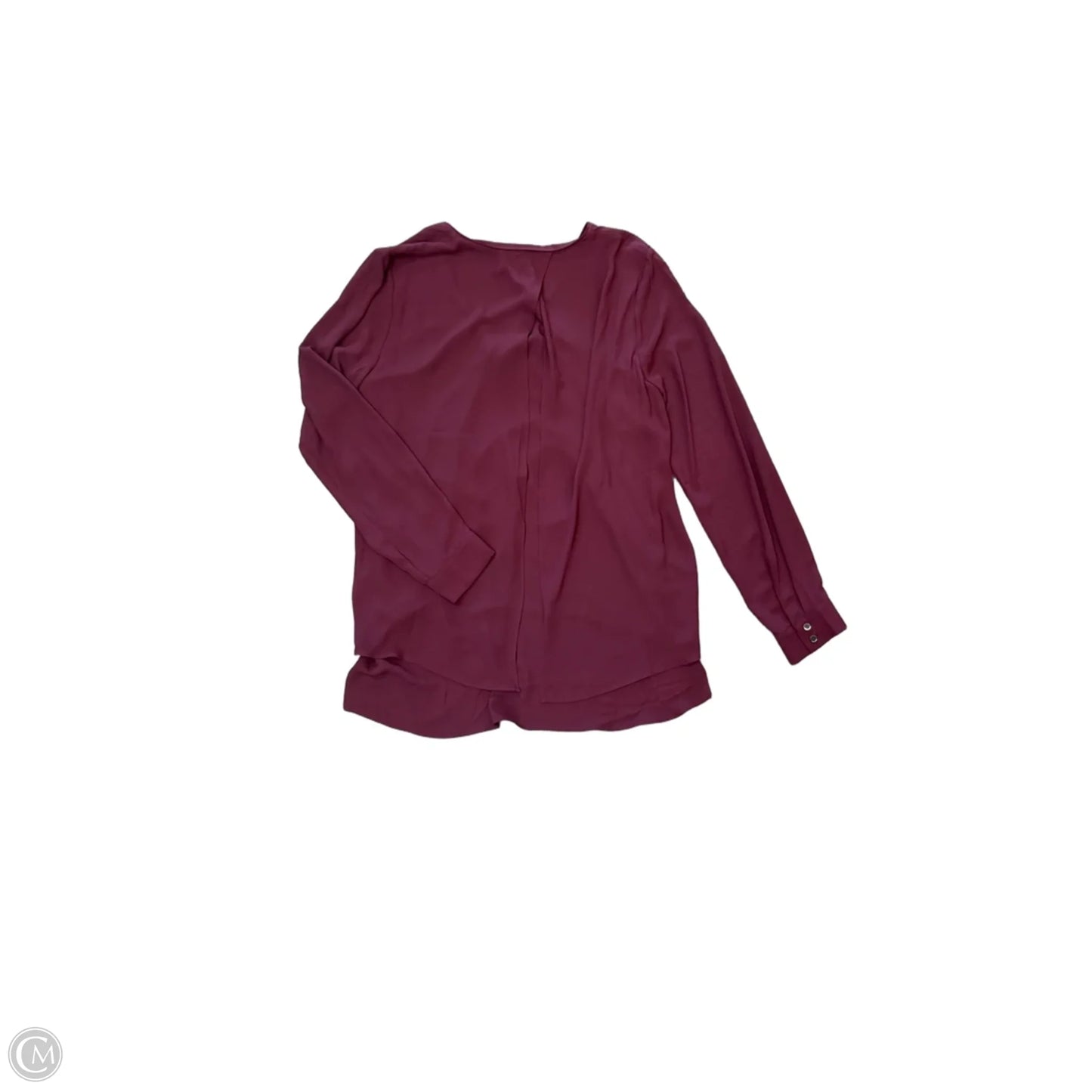 Blouse Long Sleeve By White House Black Market In Red, Size: M