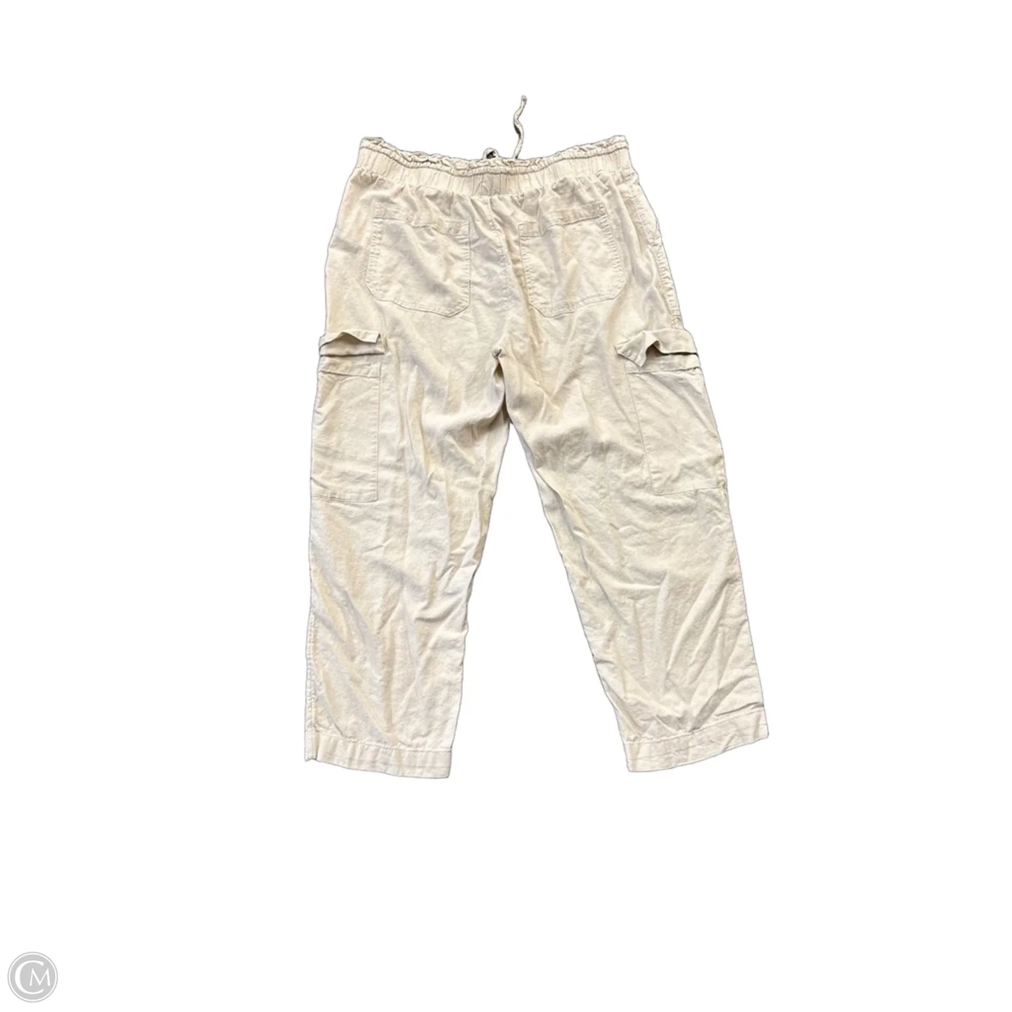 Pants Linen By Time And Tru In Tan, Size: L