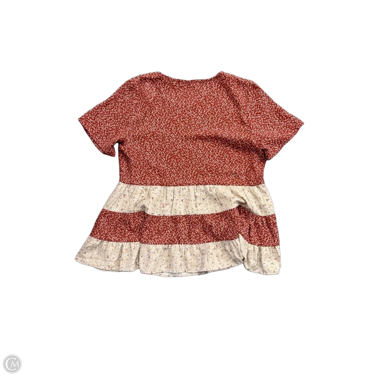 Top Short Sleeve By Paper Crane In Orange, Size: S