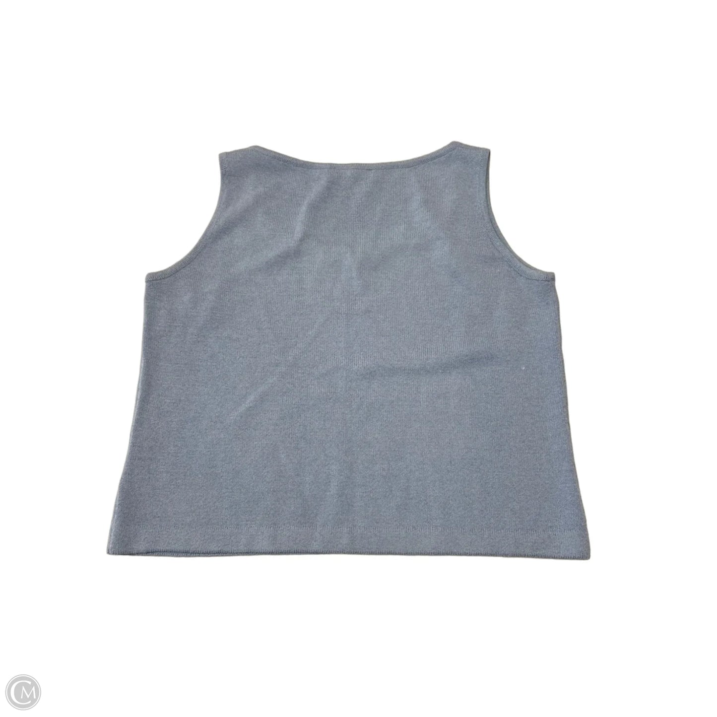 Top Sleeveless By St. John In Blue, Size: L
