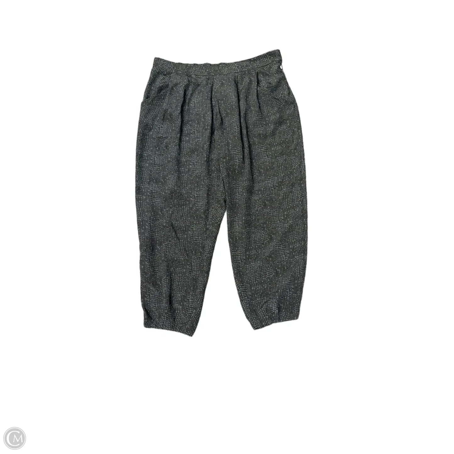 Pants Other By Eileen Fisher In Black & Grey, Size: Xl