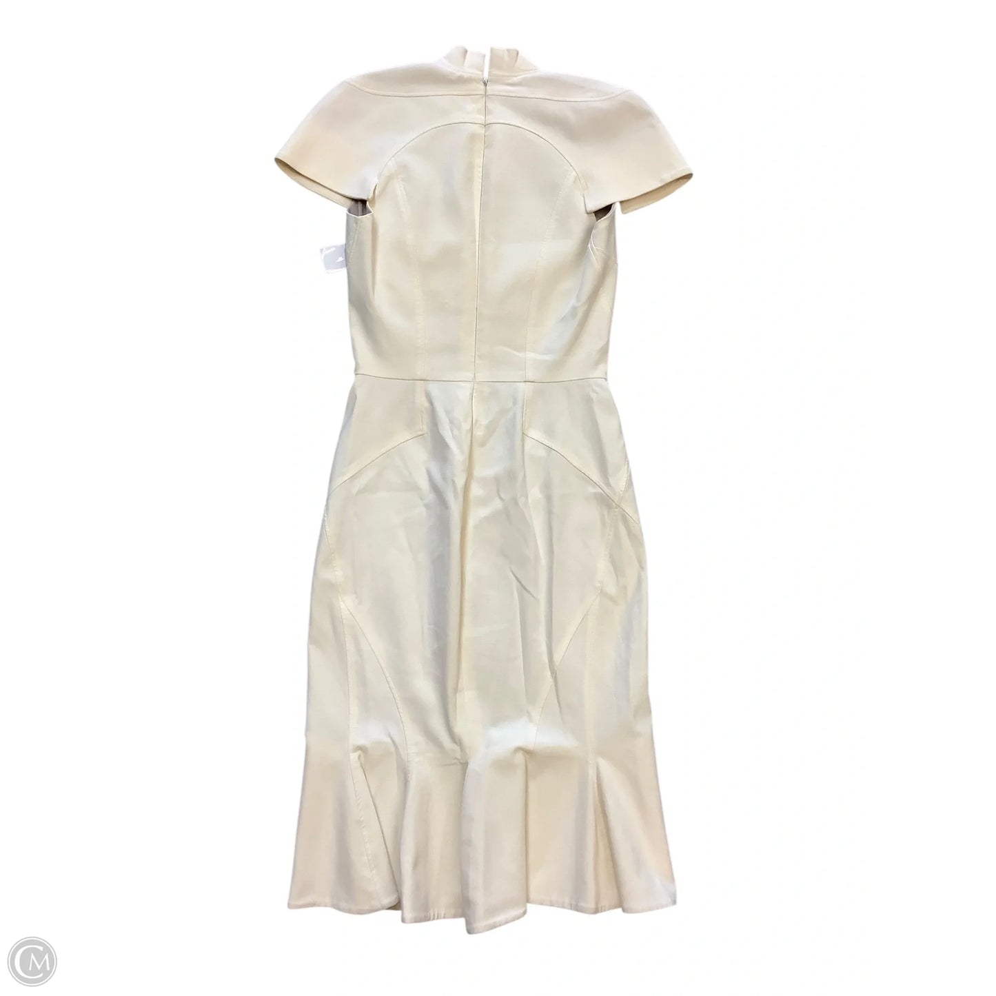 Dress Designer By Zac Posen In Cream, Size: 6