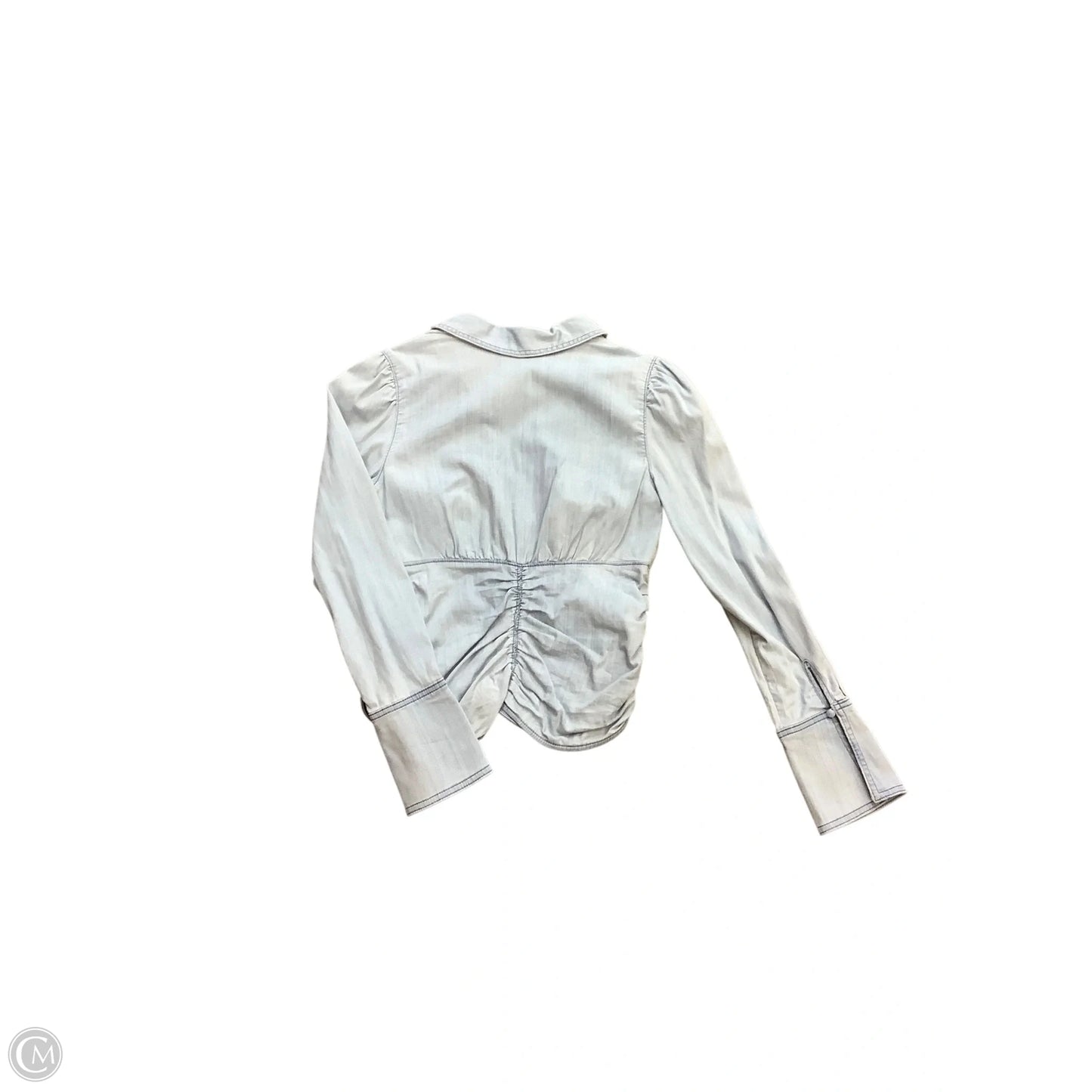 Blouse Long Sleeve By White House Black Market In Blue, Size: 8