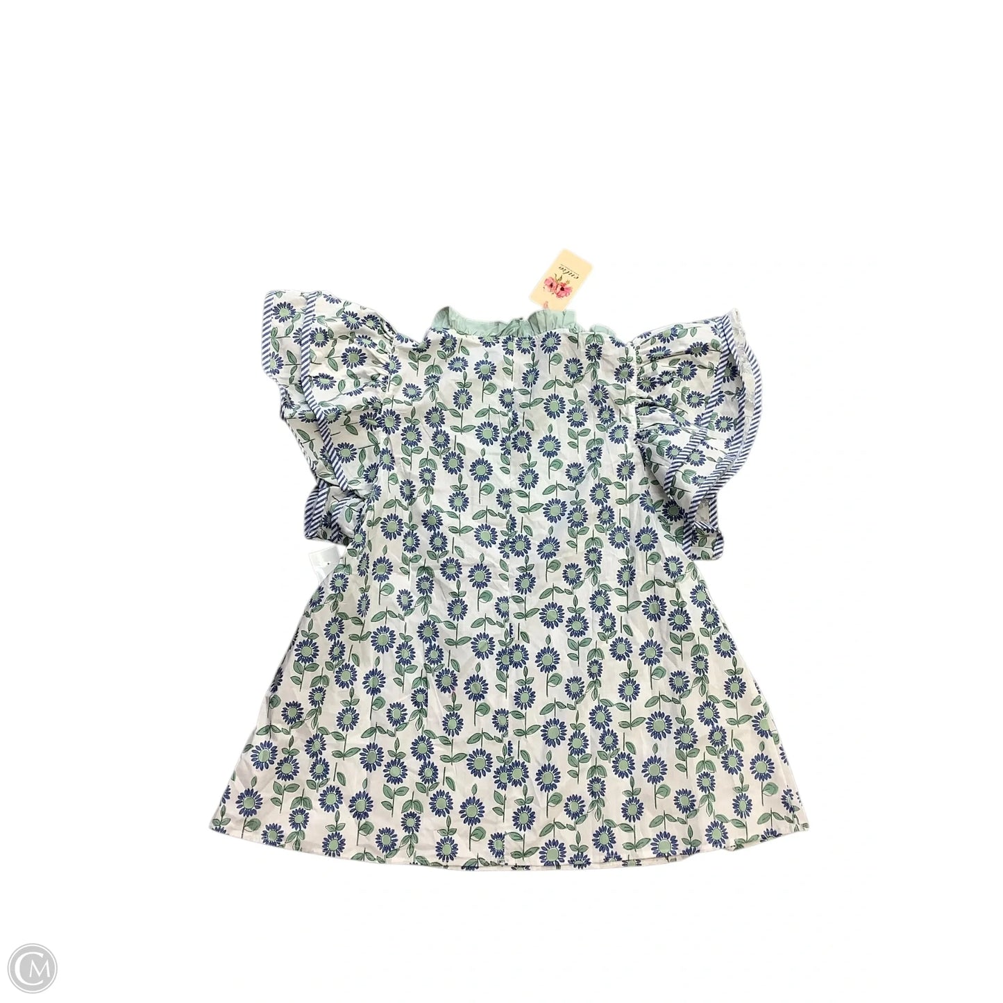 Top Short Sleeve By Entro In Green, Size: L