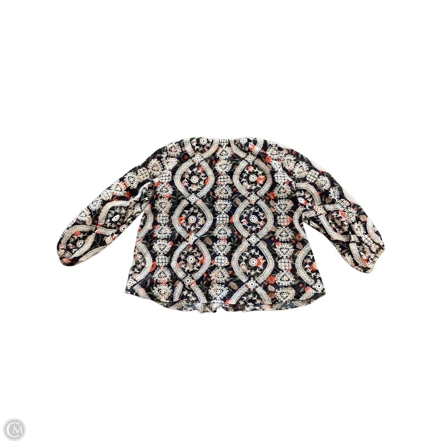 Blouse Long Sleeve By Sachin & Babi In Blue, Size: M