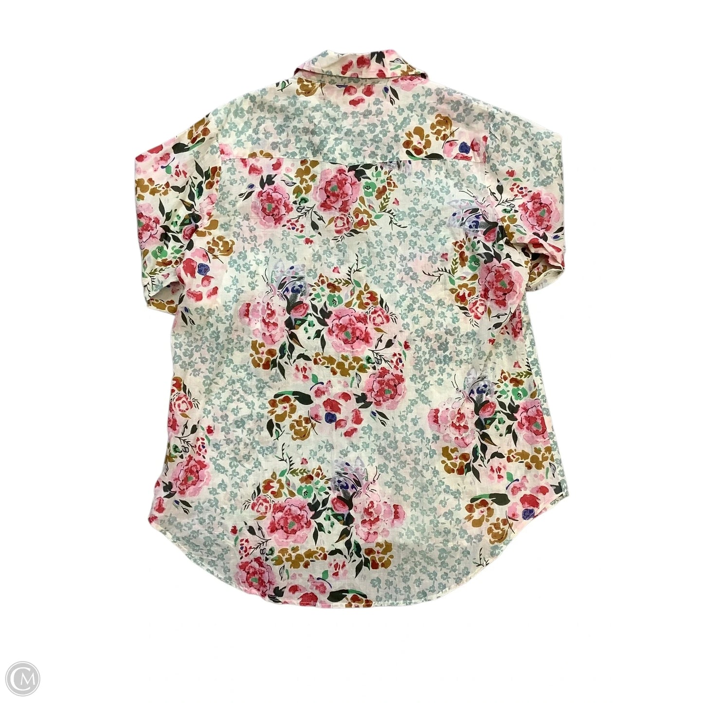 Top Long Sleeve By Cmc In Floral Print, Size: 1x