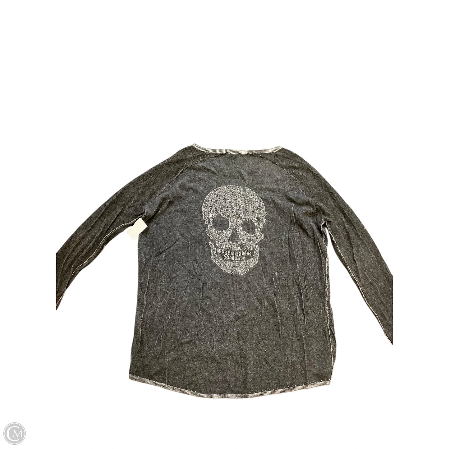 Top Long Sleeve By Cmc In Grey, Size: S