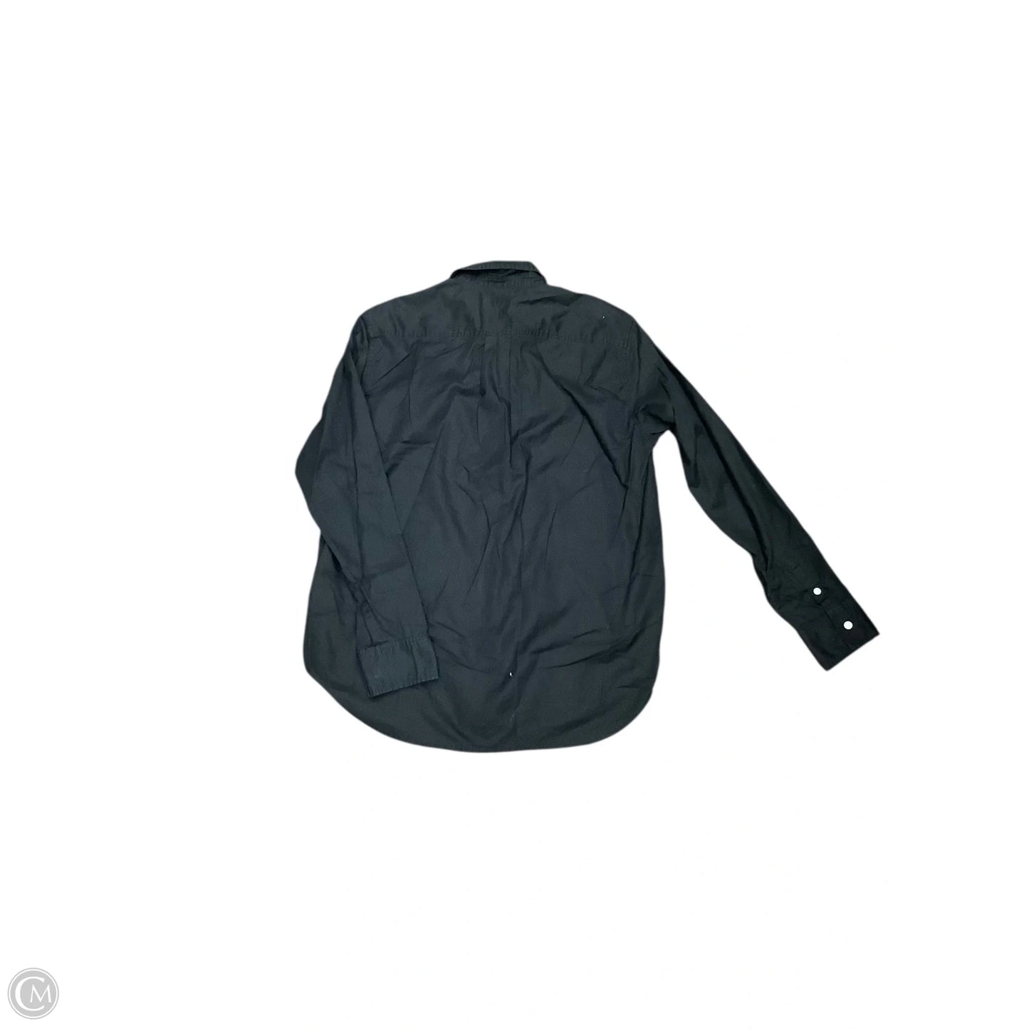 Blouse Long Sleeve By Everlane In Black, Size: 4