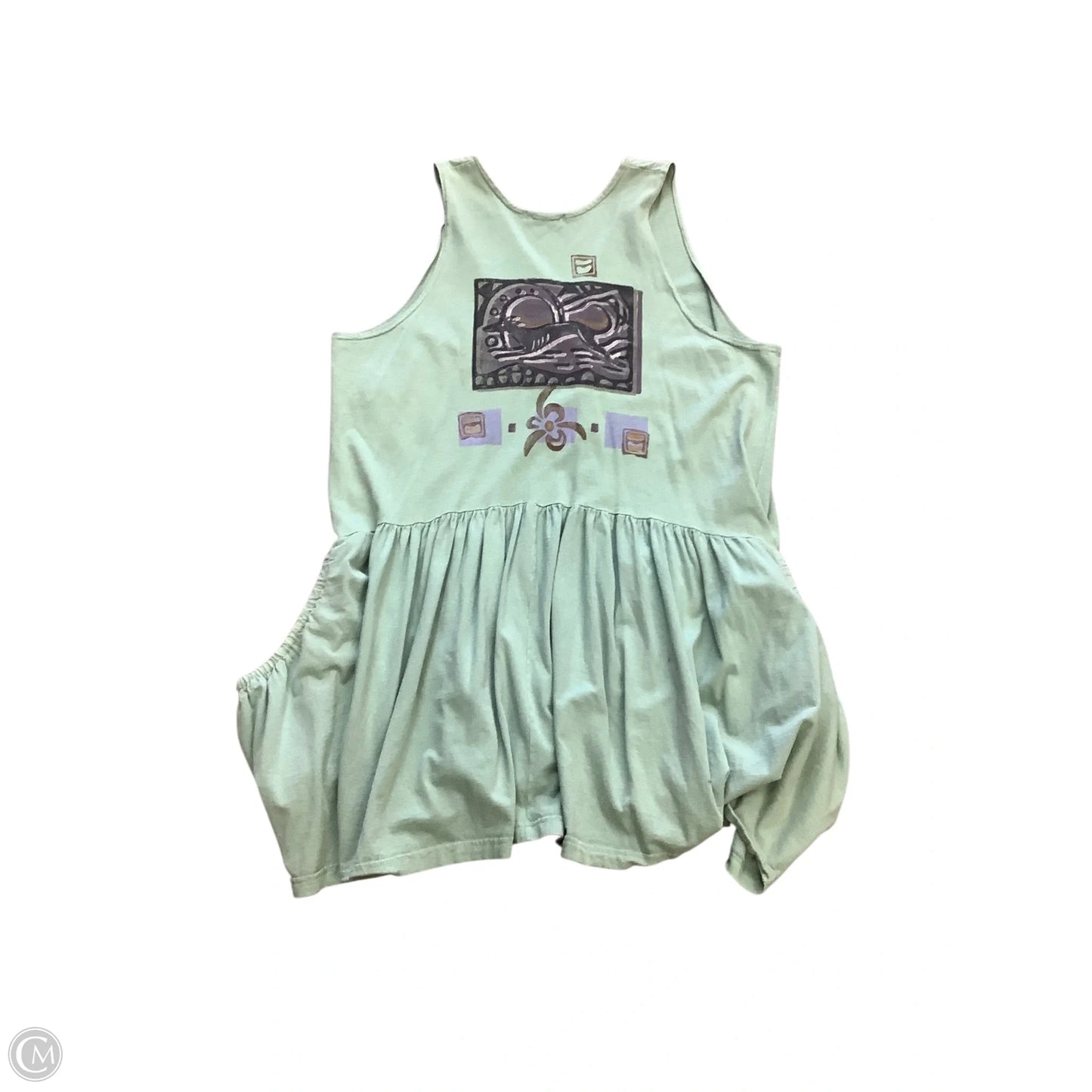 Dress Casual Midi By Cma In Green, Size: S