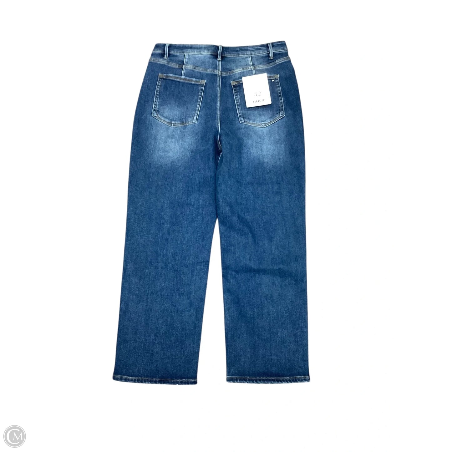 Jeans Wide Leg By Micas In Blue Denim, Size: 14 (32)