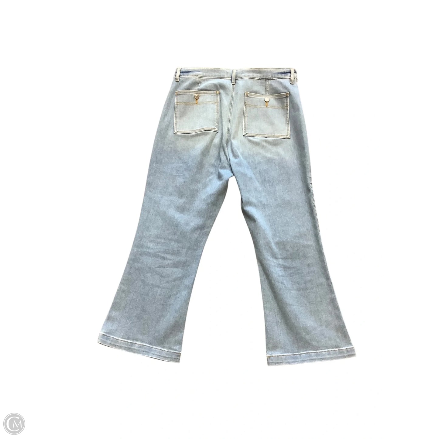 Jeans Straight By Loft In Blue Denim, Size: 14