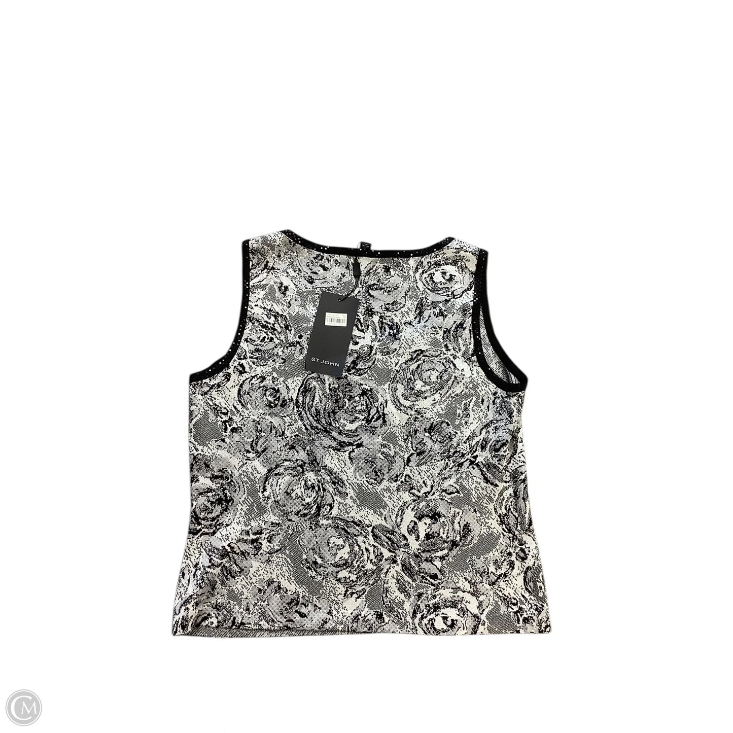 Top Sleeveless By St. John In Black, Size: L