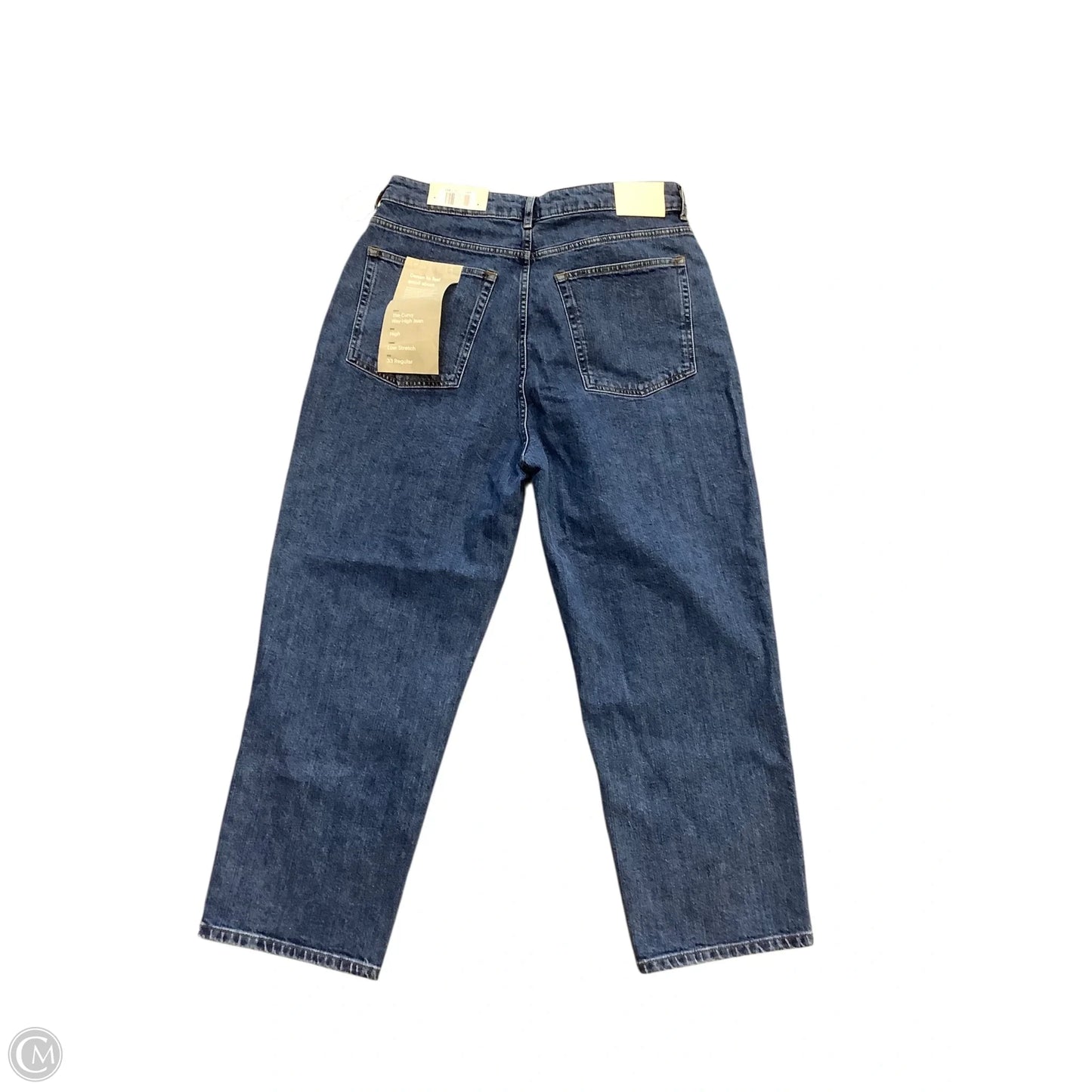 Jeans Straight By Everlane In Blue Denim, Size: 14