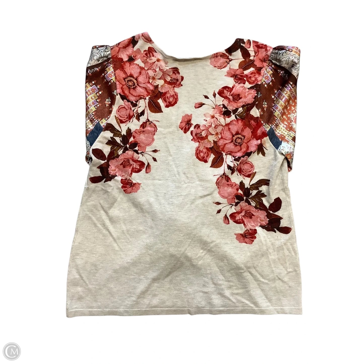 Top Long Sleeve By Chicos In Tan, Size: M