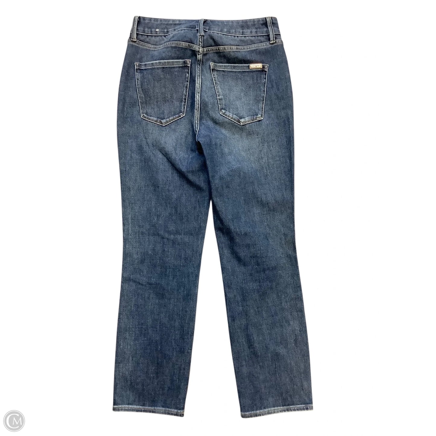 Jeans Straight Crop By White House Black Market In Blue Denim, Size: 0