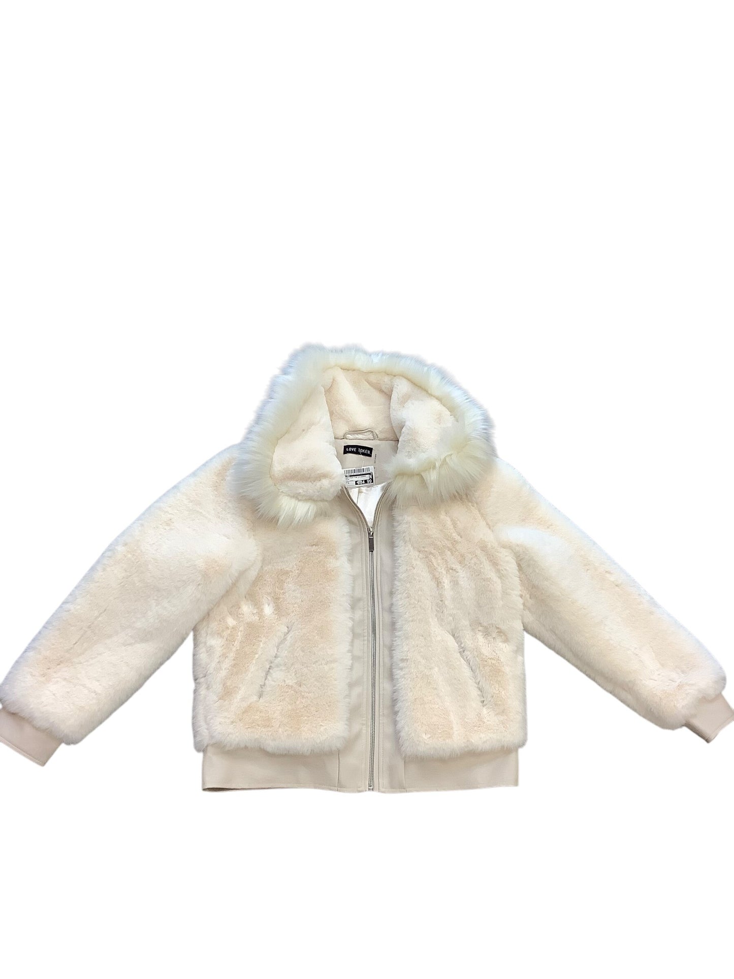 Coat Faux Fur & Sherpa By Cma Size: S
