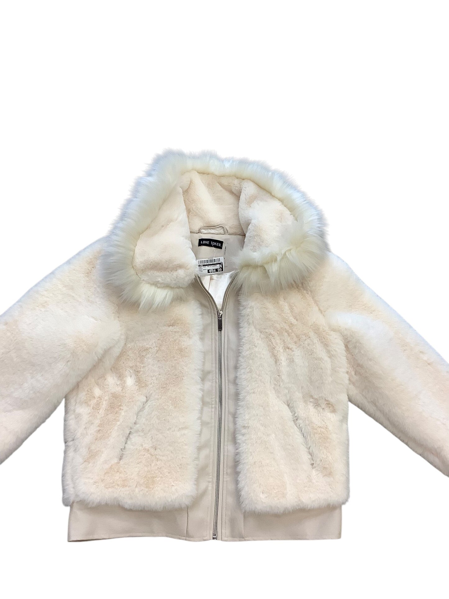 Coat Faux Fur & Sherpa By Cma Size: S
