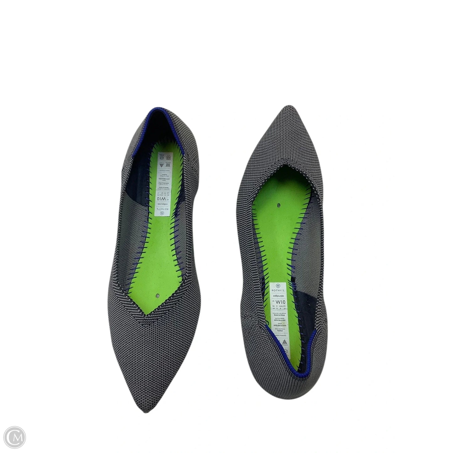 Shoes Flats By Rothys In Grey, Size: 10