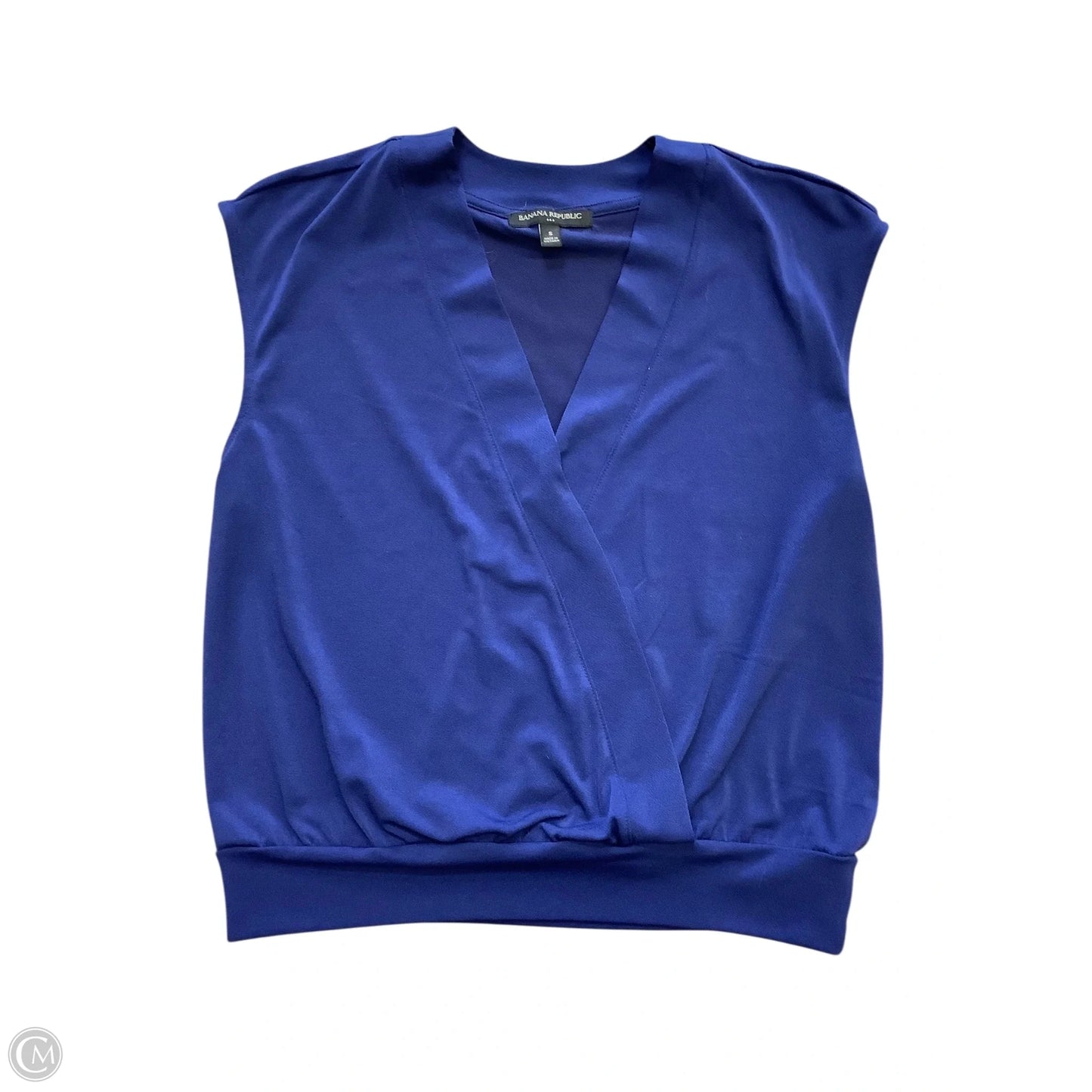Top Sleeveless Basic By Banana Republic In Blue, Size: S