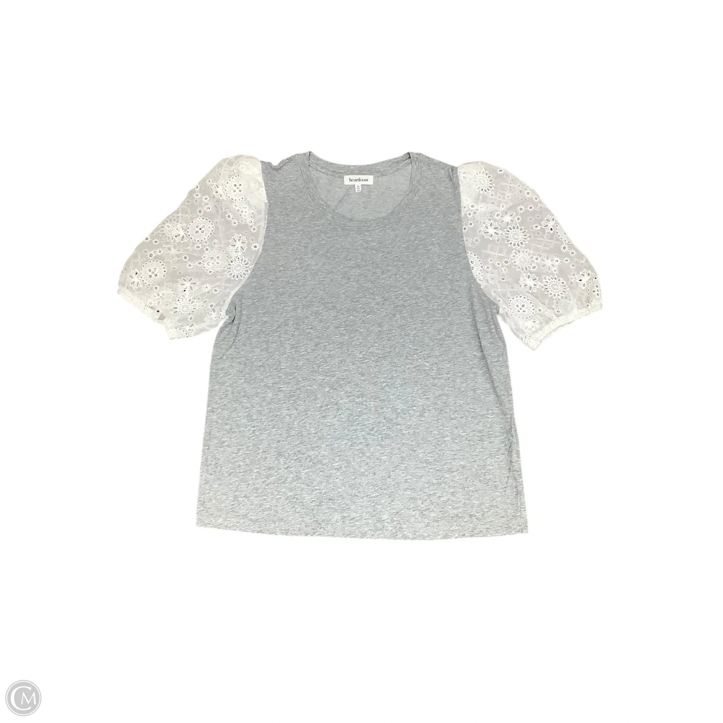 Top Short Sleeve By Cmb In Grey, Size: M