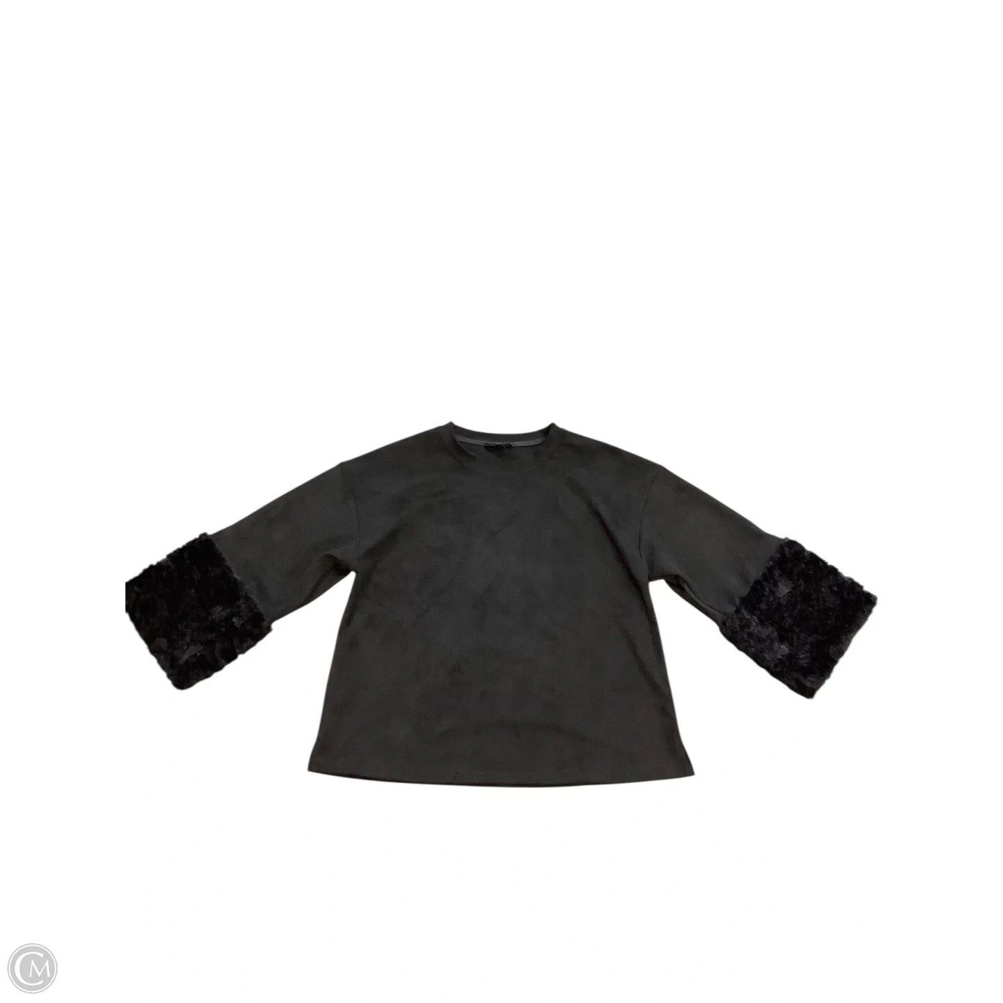 Top Long Sleeve By Cmb In Black, Size: M