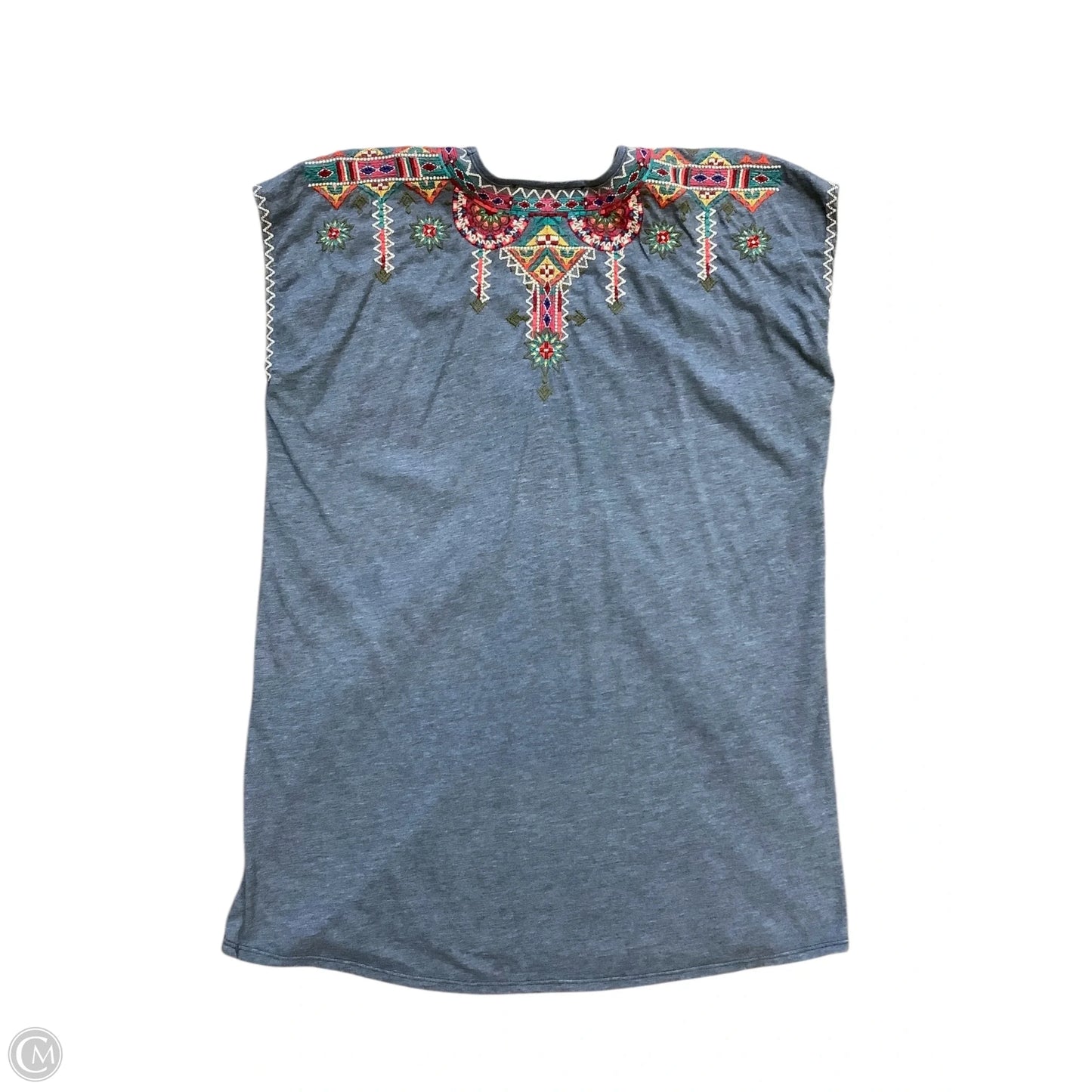 Top Short Sleeve By Johnny Was In Blue, Size: S