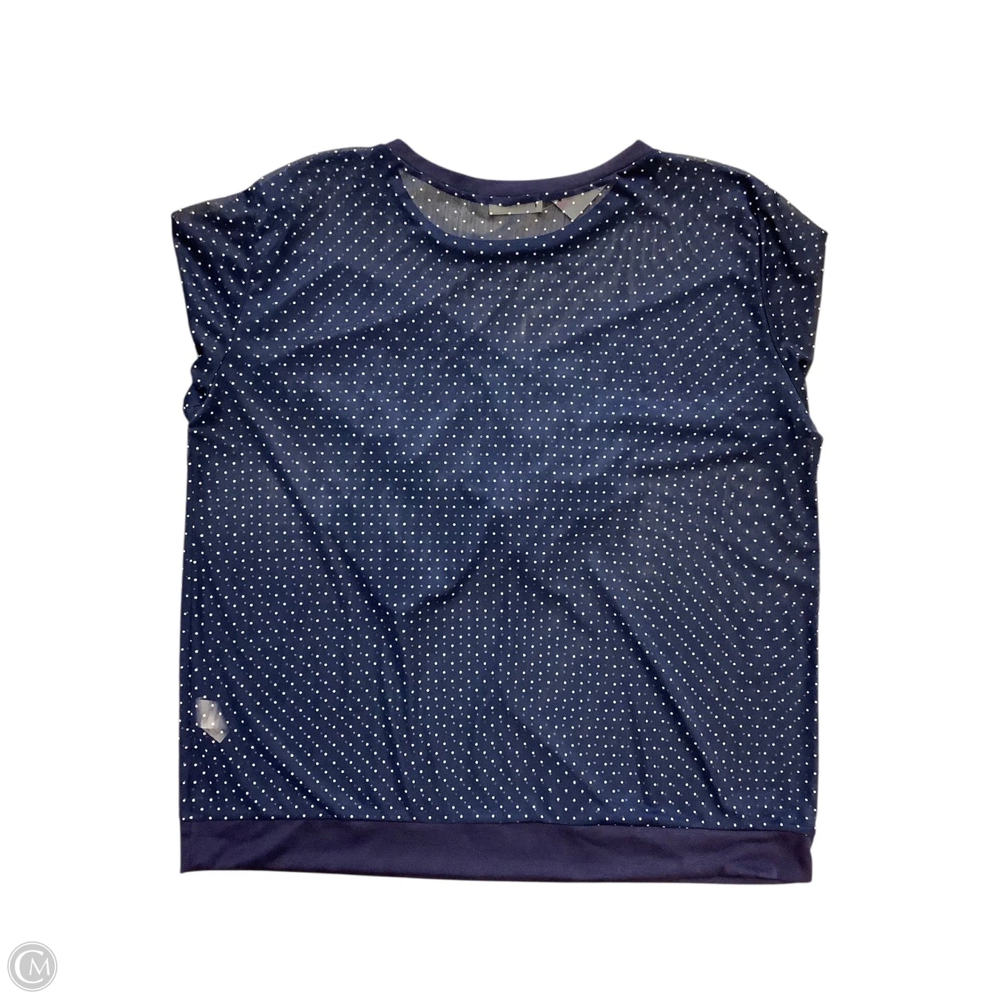 Top Long Sleeve Basic By Clothes Mentor In Navy, Size: 3x