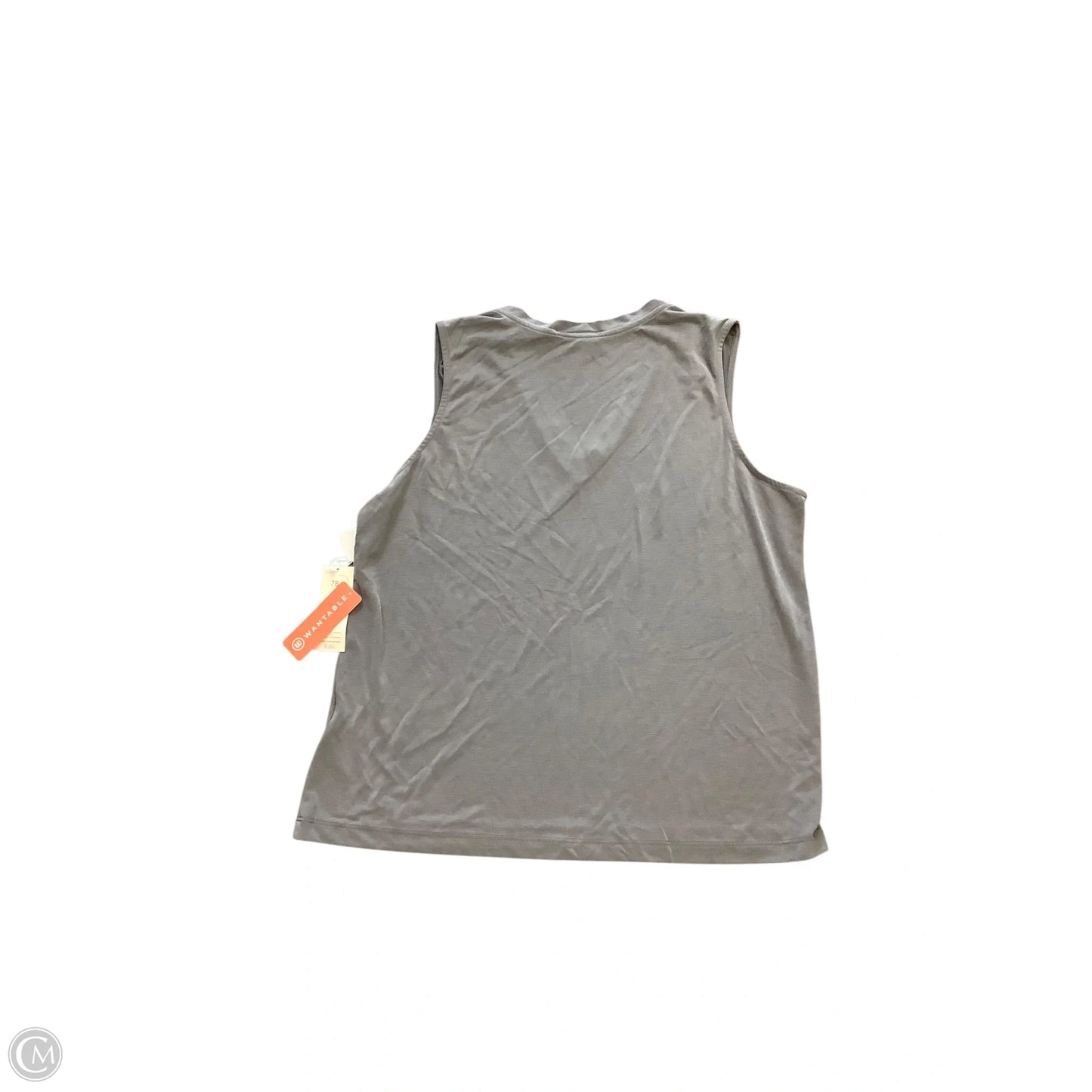 Top Sleeveless Basic By Clothes Mentor In Grey, Size: 1x
