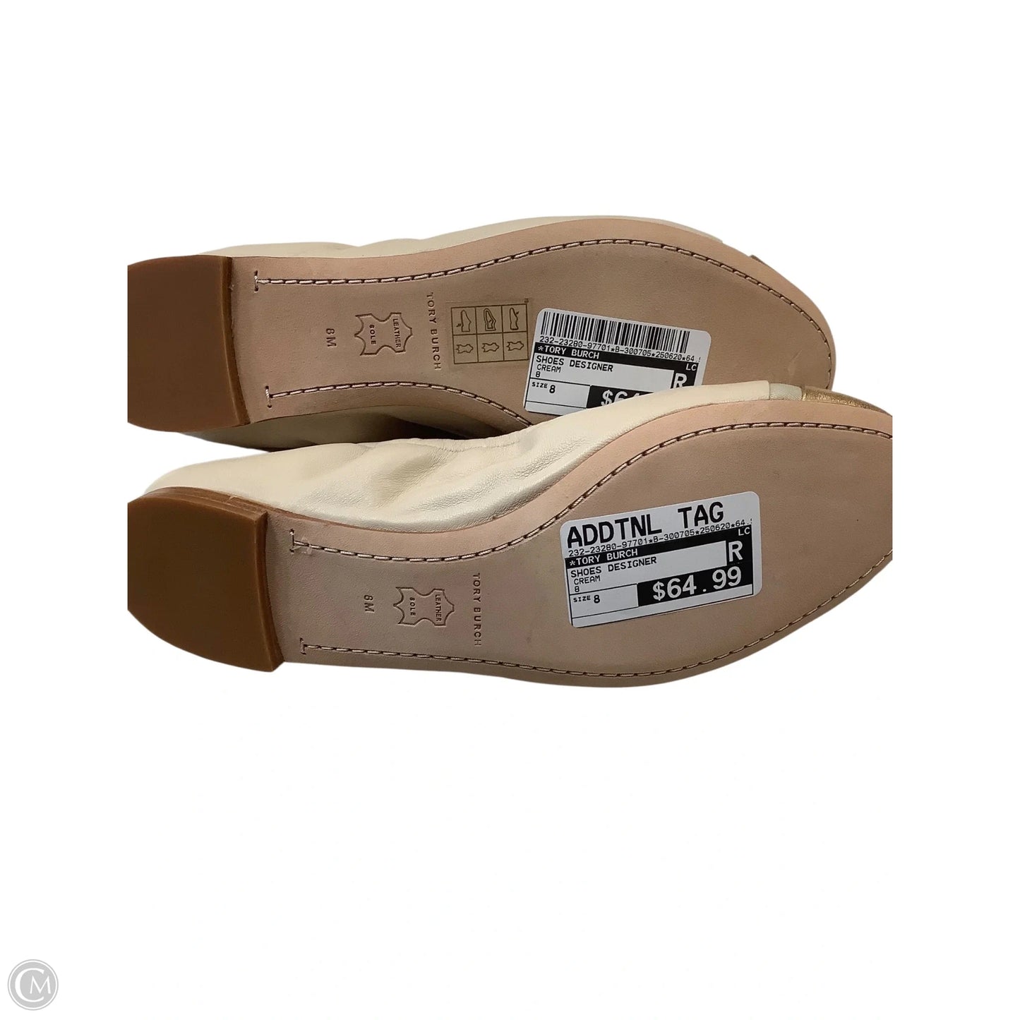 Shoes Designer By Tory Burch In Cream, Size: 8