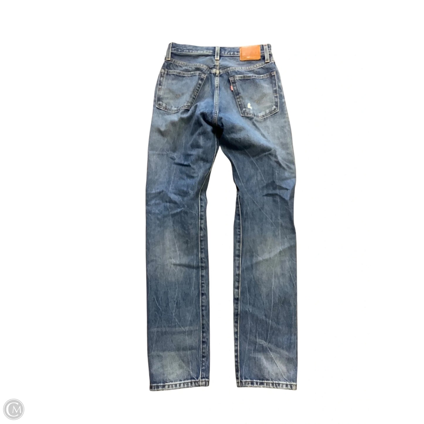 Jeans Straight By Levis In Blue Denim, Size: 4