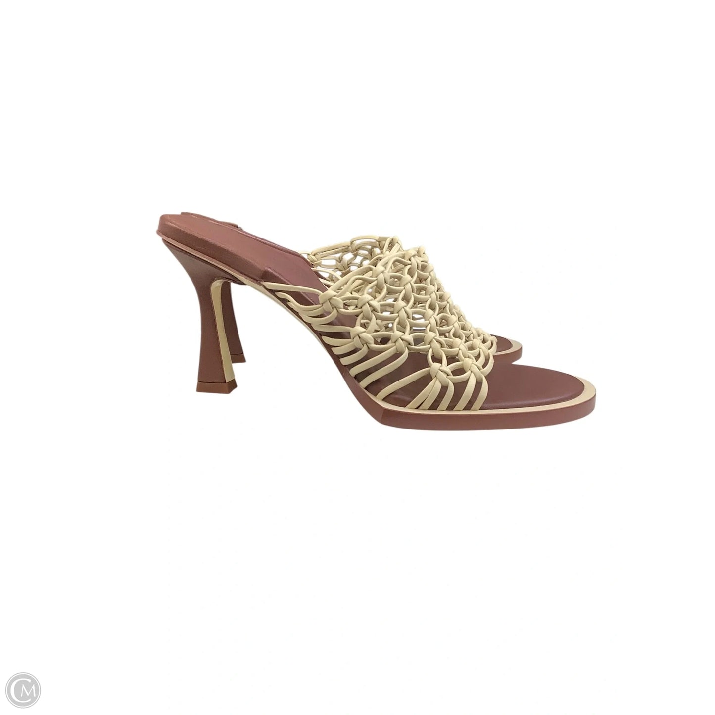Sandals Heels Stiletto By Cma In Brown, Size: 7.5