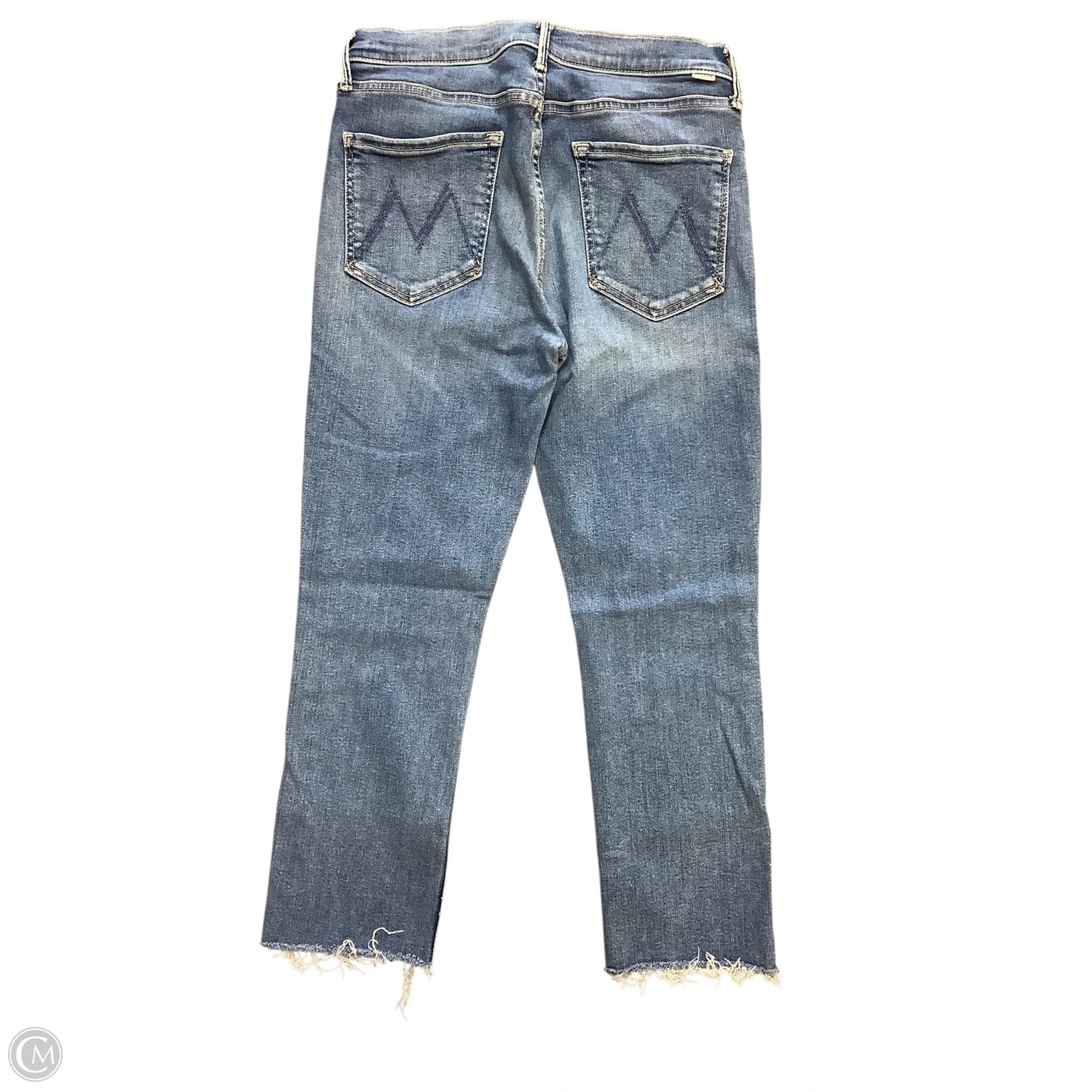 Jeans Straight By Mother Jeans In Blue Denim, Size: 10(31)