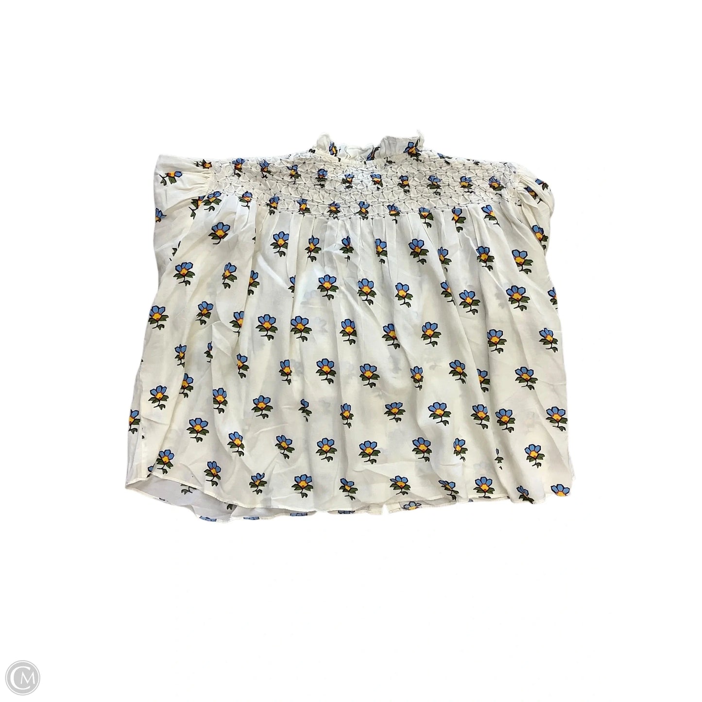 Blouse Long Sleeve By Rhode In Floral Print, Size: S