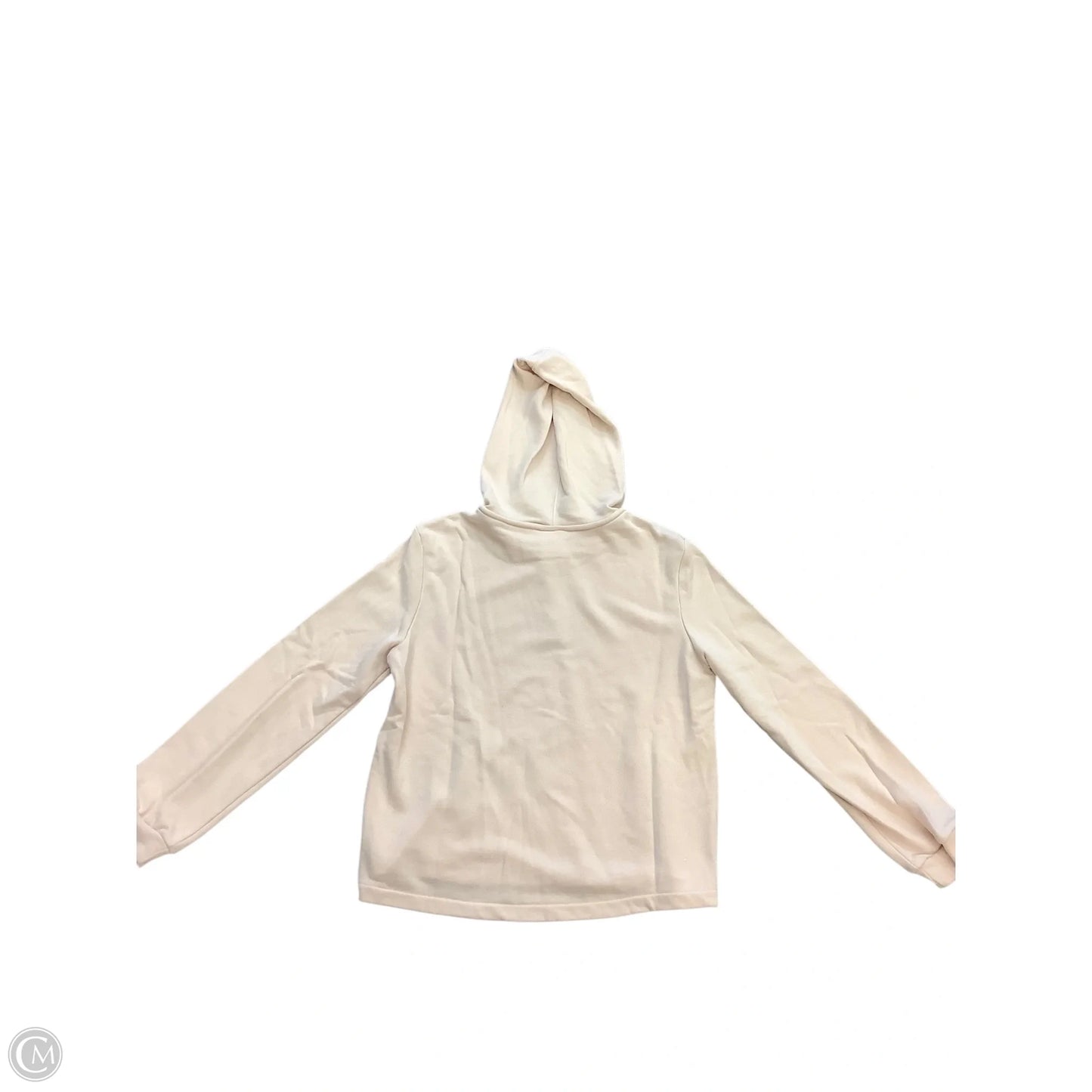 Athletic Sweatshirt Hoodie By Adidas In Tan, Size: M