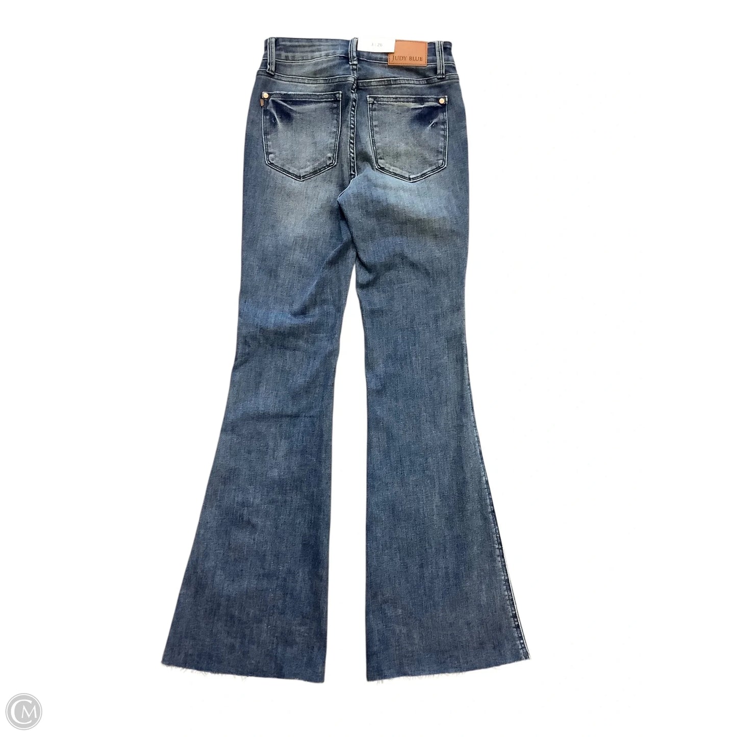 Jeans Flared By Judy Blue In Blue Denim, Size: 3/4(26)