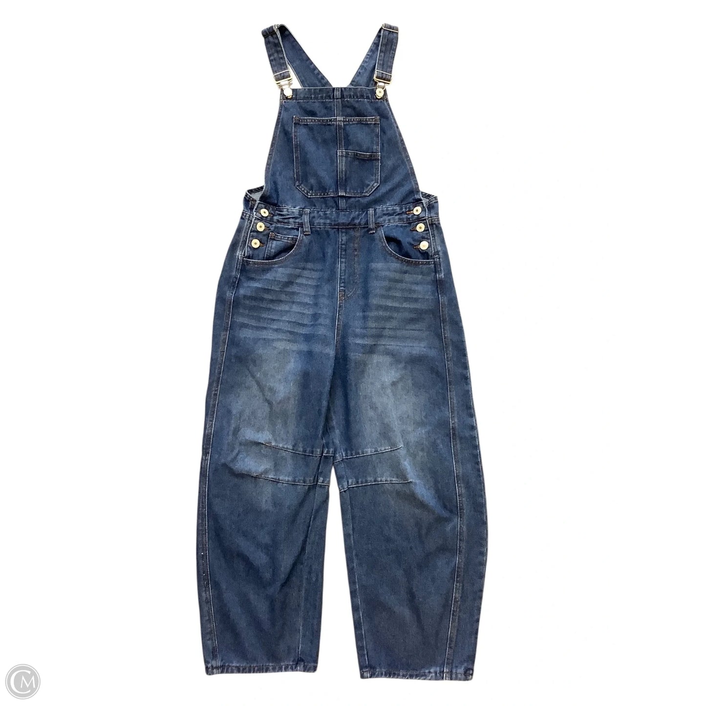 Overalls By Clothes Mentor In Blue Denim, Size: M