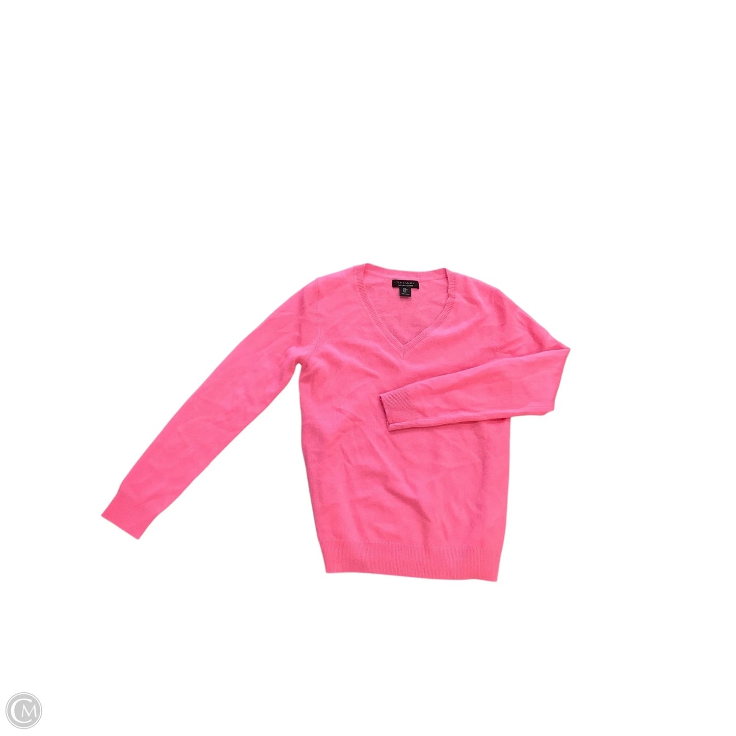 Sweater Cashmere By Tahari By Arthur Levine In Pink, Size: M