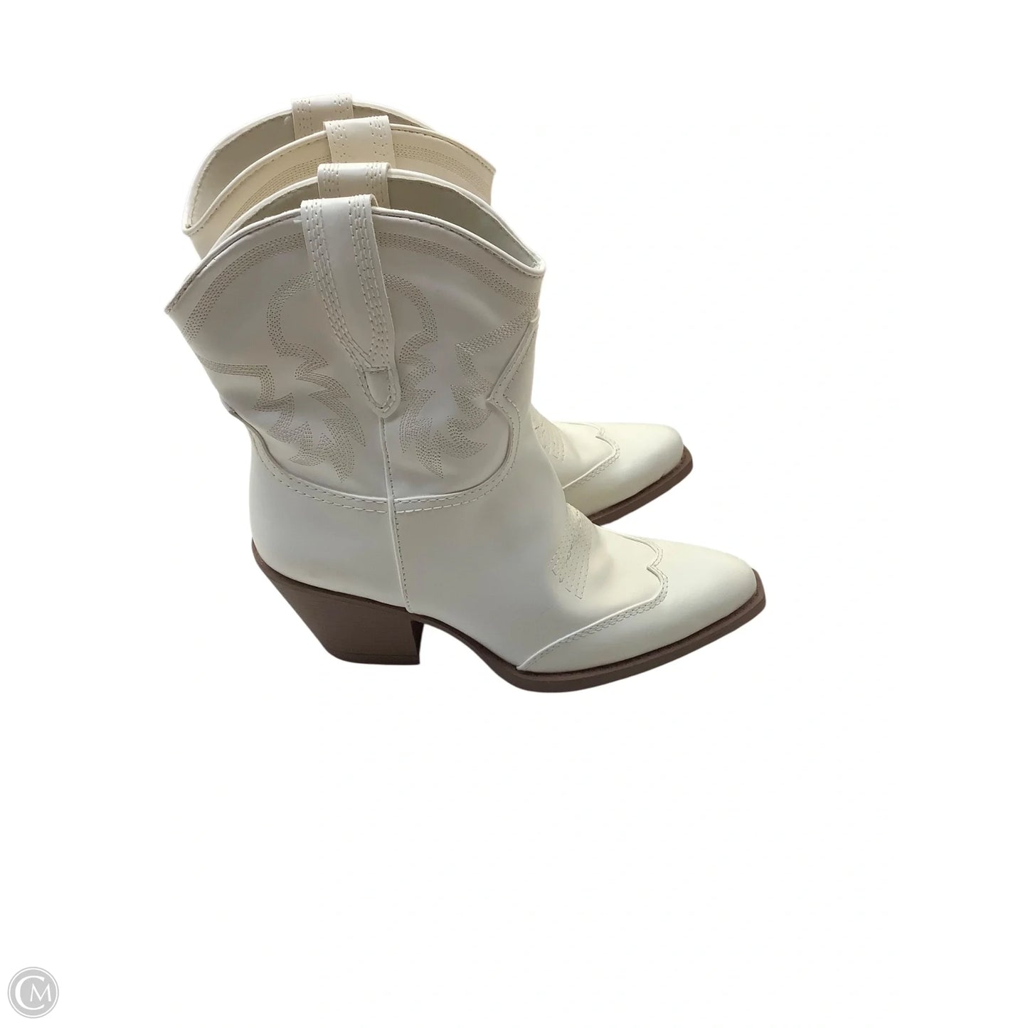 Boots Western By Cmc In White, Size: 10