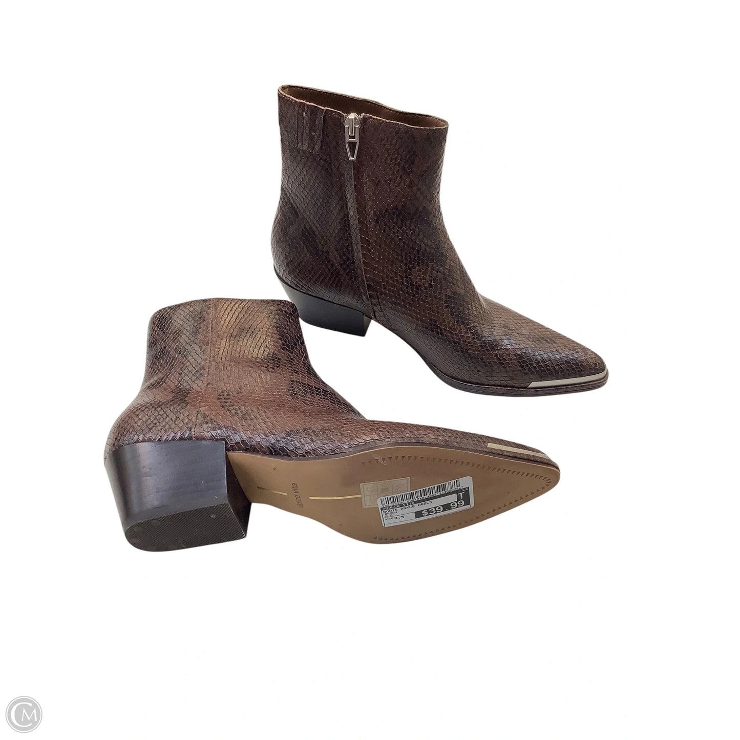 Boots Ankle Heels By Dolce Vita In Brown, Size: 8.5