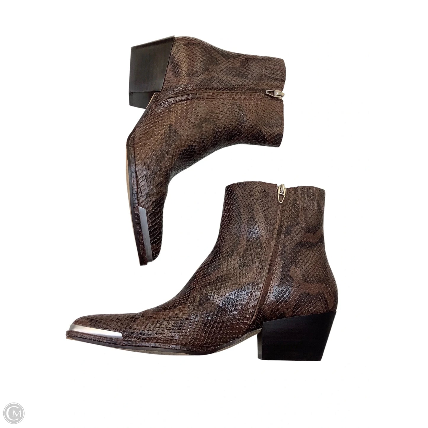 Boots Ankle Heels By Dolce Vita In Brown, Size: 8.5