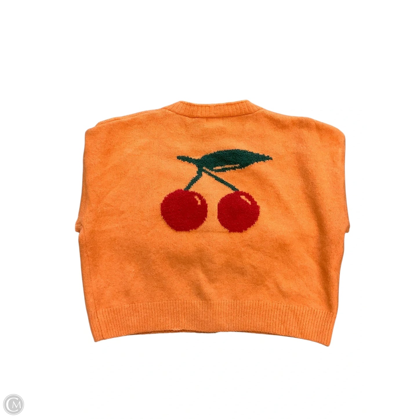 Sweater Cardigan By Dreamers In Orange, Size: M