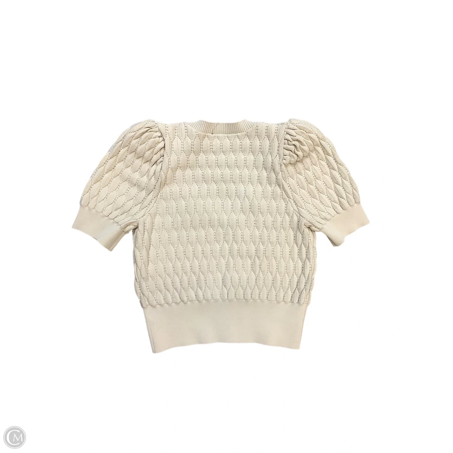 Sweater Short Sleeve By Express In Tan, Size: M