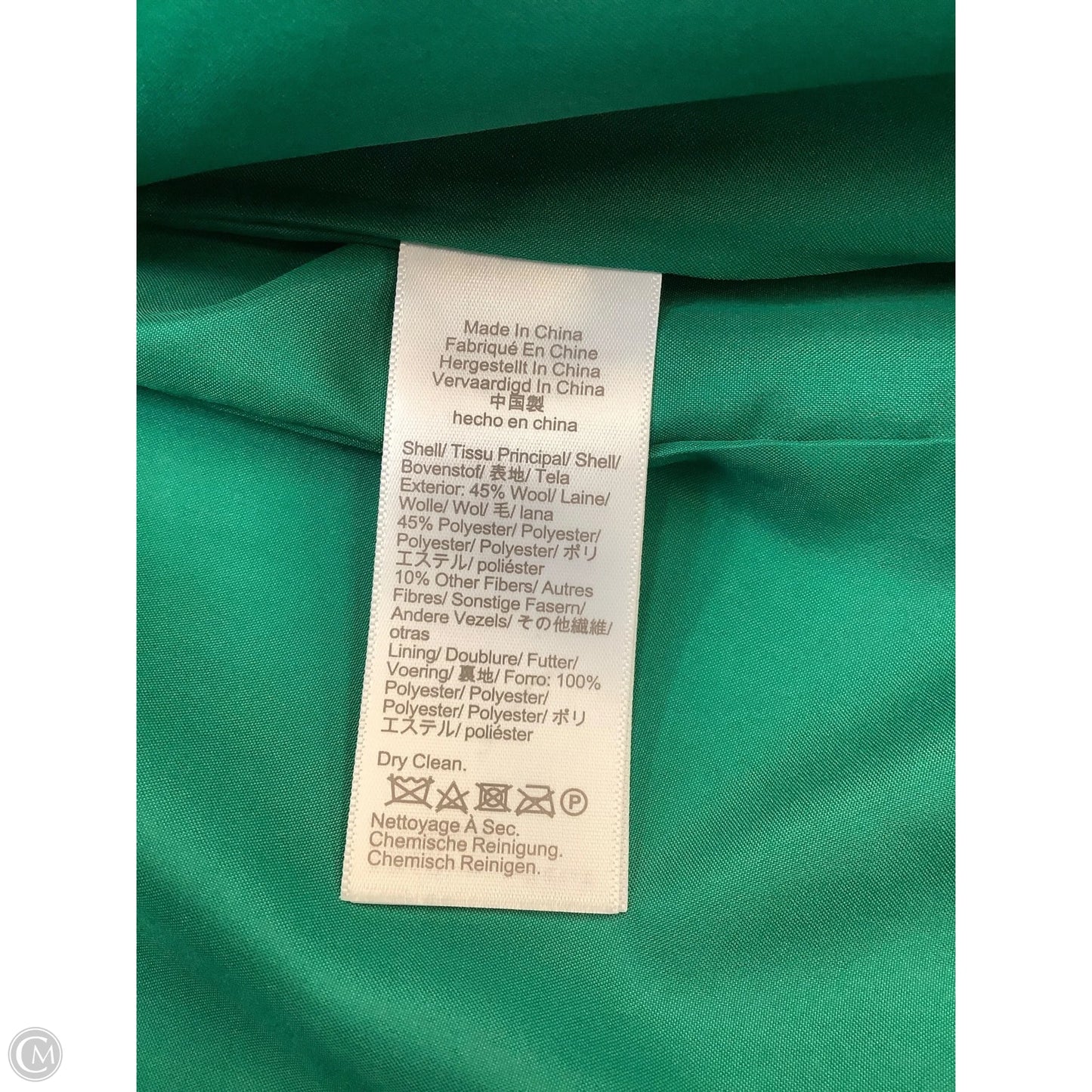 Coat Wool By J. Crew In Green, Size: 8