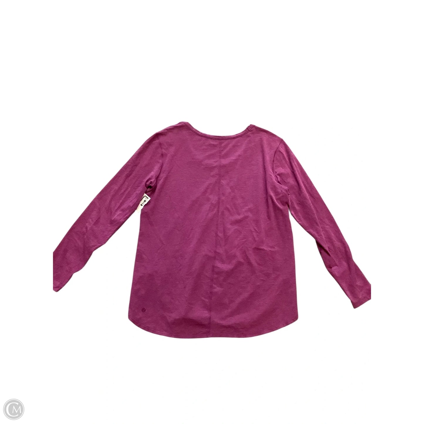 Athletic Top Long Sleeve Crewneck By Lululemon In Purple, Size: L
